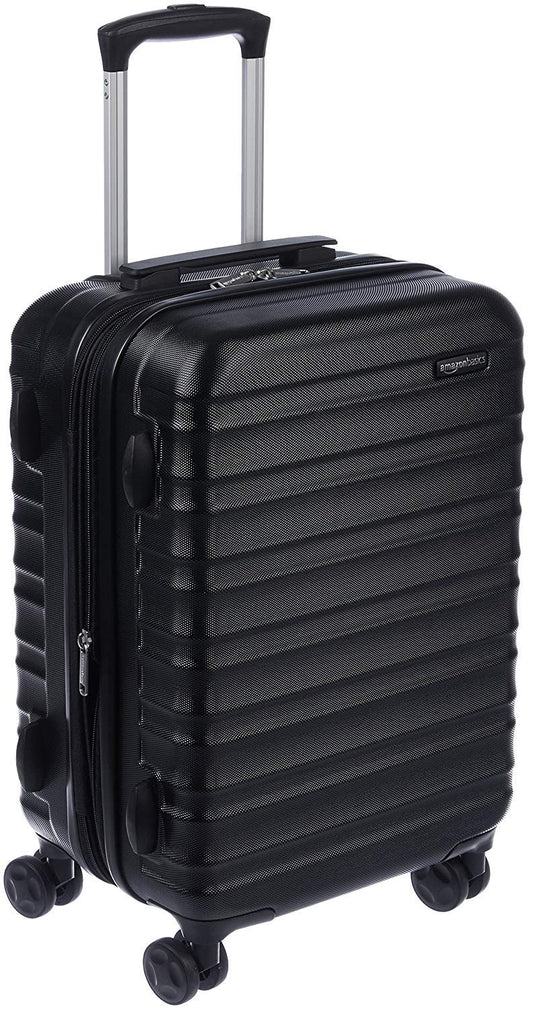 👉 Hartschalen Handgepäckkoffer 55 cm – Leichter Trolley mit 360° Rollen & stabilem Gehäuse, Schwarz