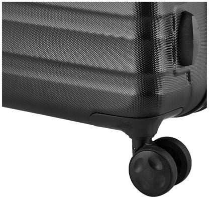 👉 Hartschalen Handgepäckkoffer 55 cm – Leichter Trolley mit 360° Rollen & stabilem Gehäuse, Schwarz